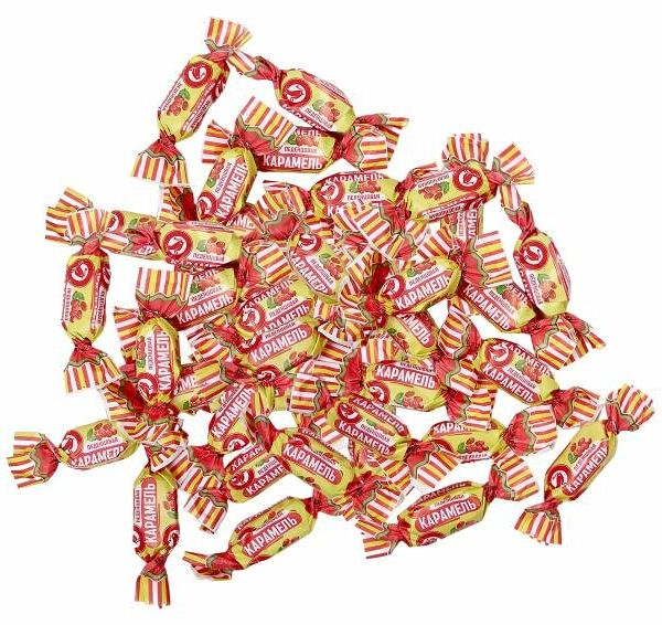 Карамель Ашан Красная птица леденцовая
