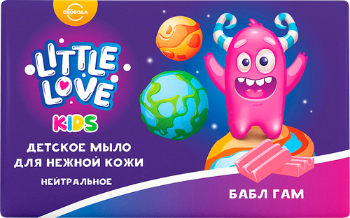 Мыло детское Little Love Бабл гам, для нежной кожи, 90г