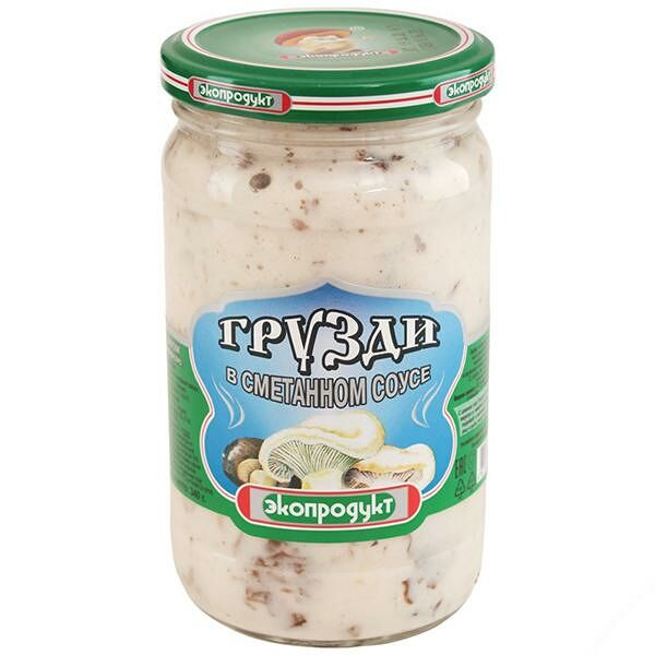 Грузди Экопродукт в сметанном соусе 340 г
