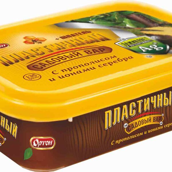Садовый вар пластичный Ортон с прополисом и ионами серебра