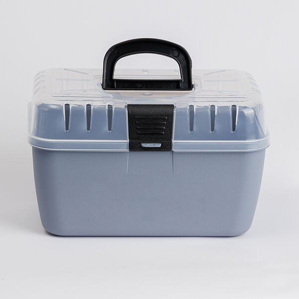 Переноска для грызунов, 29x19x18 см, серая