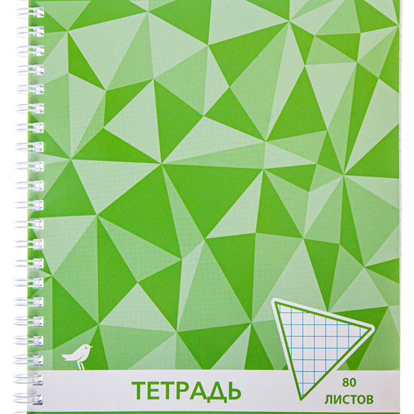 Тетрадь АШАН Красная птица в клетку А5