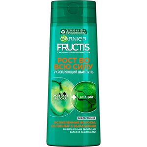Garnier Fructis Укрепляющий шампунь Фруктис Рост во всю Силу, для ослабленных волос, склонных к выпадению, 250 мл