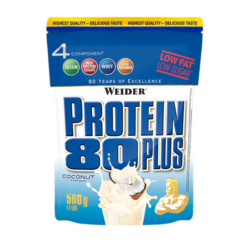 

Протеин сывороточный Weider 80 Plus Кокос 500 г