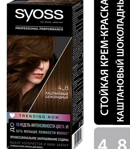 Крем-краска для волос Syoss Color 4-8 Каштановый шоколадный 115мл