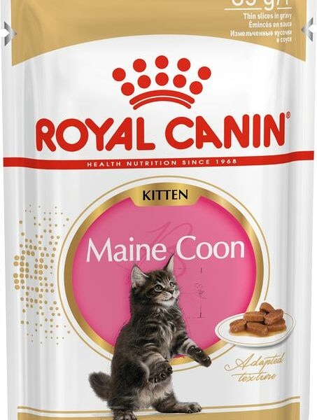 Влажный корм Royal Canin Maine Coon Kitten для котят породы Мэйн Кун в соусе пауч 85 г