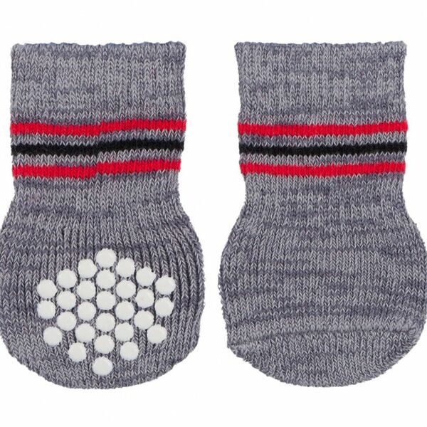 Носки нескользящие для собак, 2 шт., XL серые