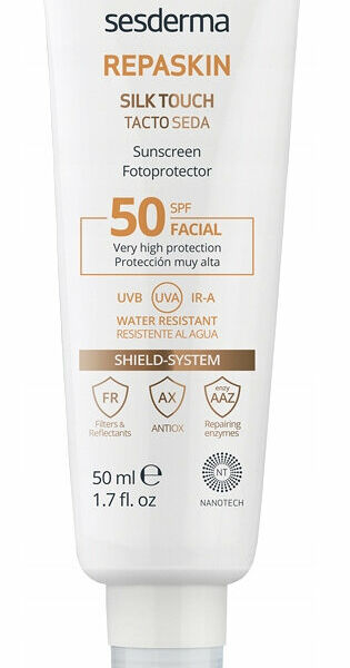 Средство солнцезащитное с нежностью шелка SESDERMA Repaskin SPF 50, 50 мл