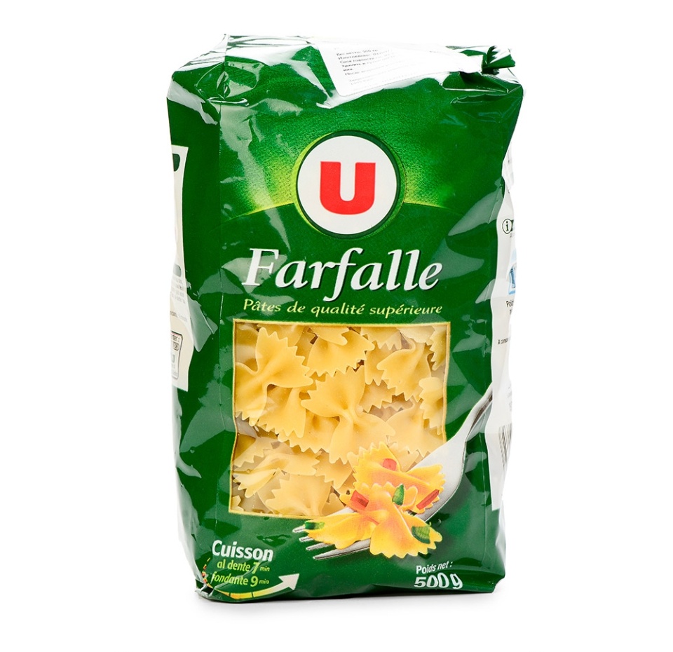 

Макароны Sistem U Farfalle