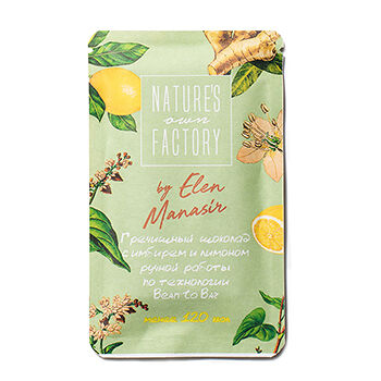 Шоколад Nature's Own Factory Гречишный с имбирём и лимоном, 20г