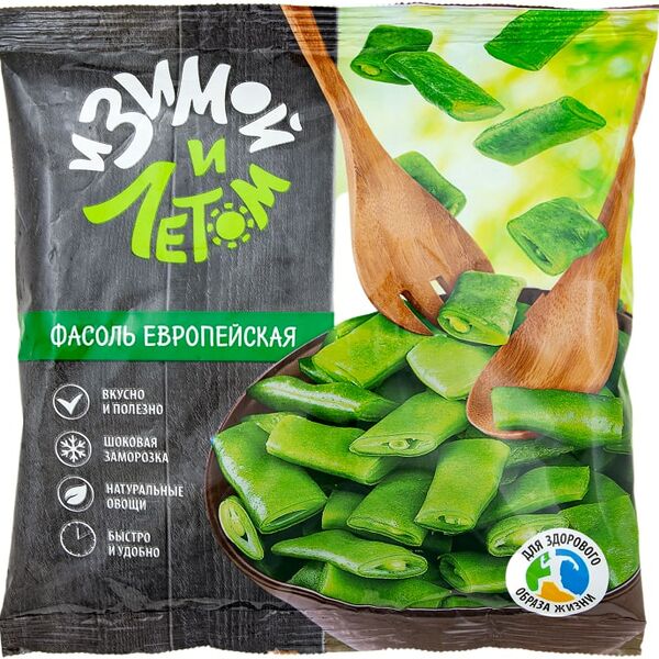 Фасоль И зимой и летом стручковая замороженная 400г
