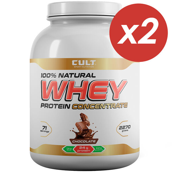 Cult Whey Protein Concentrate 75 шоколад 2270 г х 2 шт