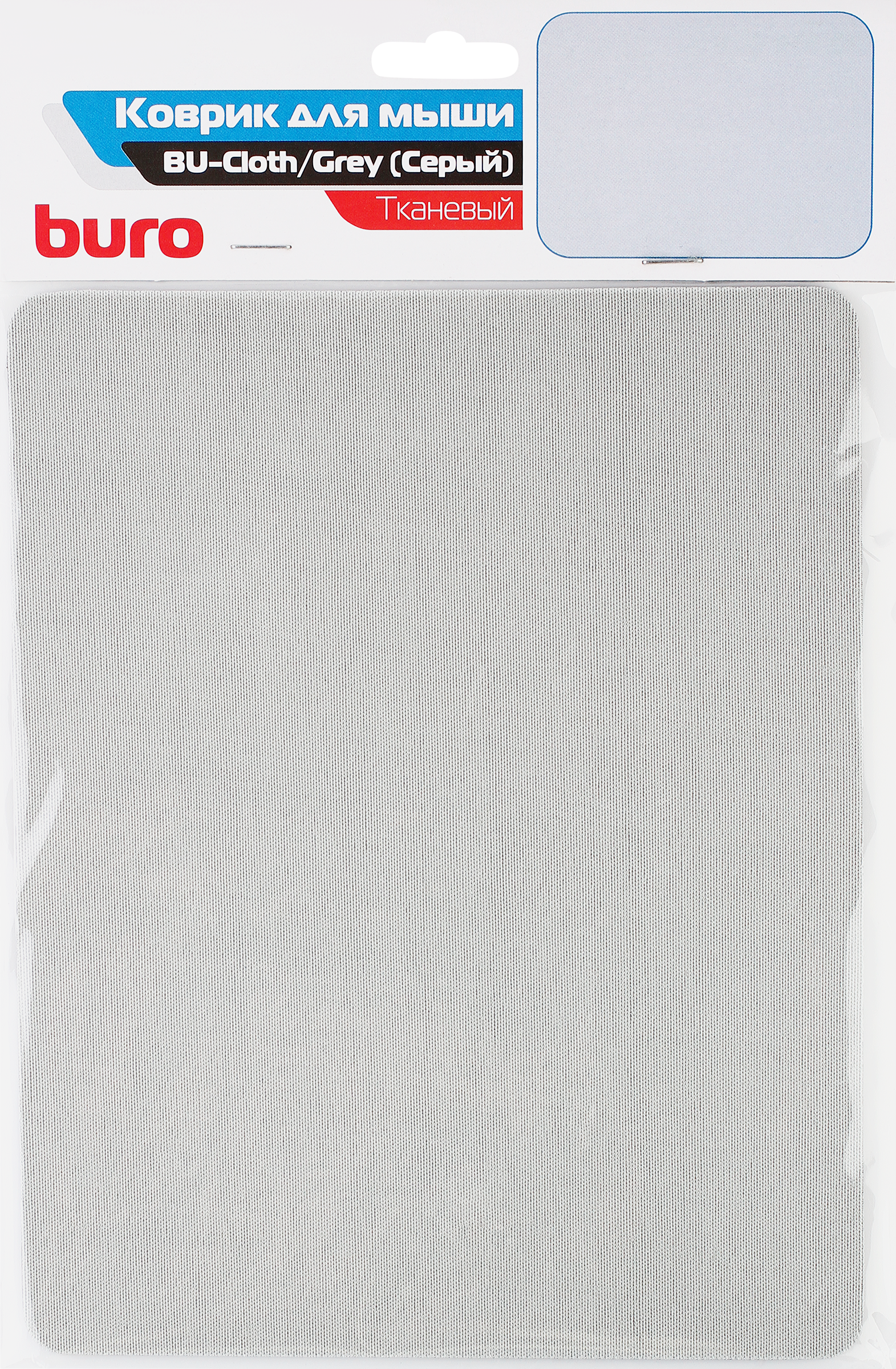 

Коврик для мыши ОКЛИК Buro 23x18x0,3см, серый Арт. BU-CLOTH
