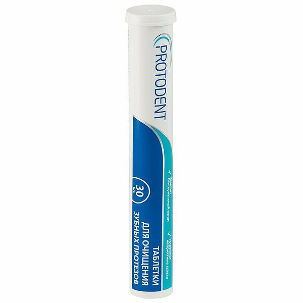 Таблетки Protodent для очищения зубных протезов 30 шт