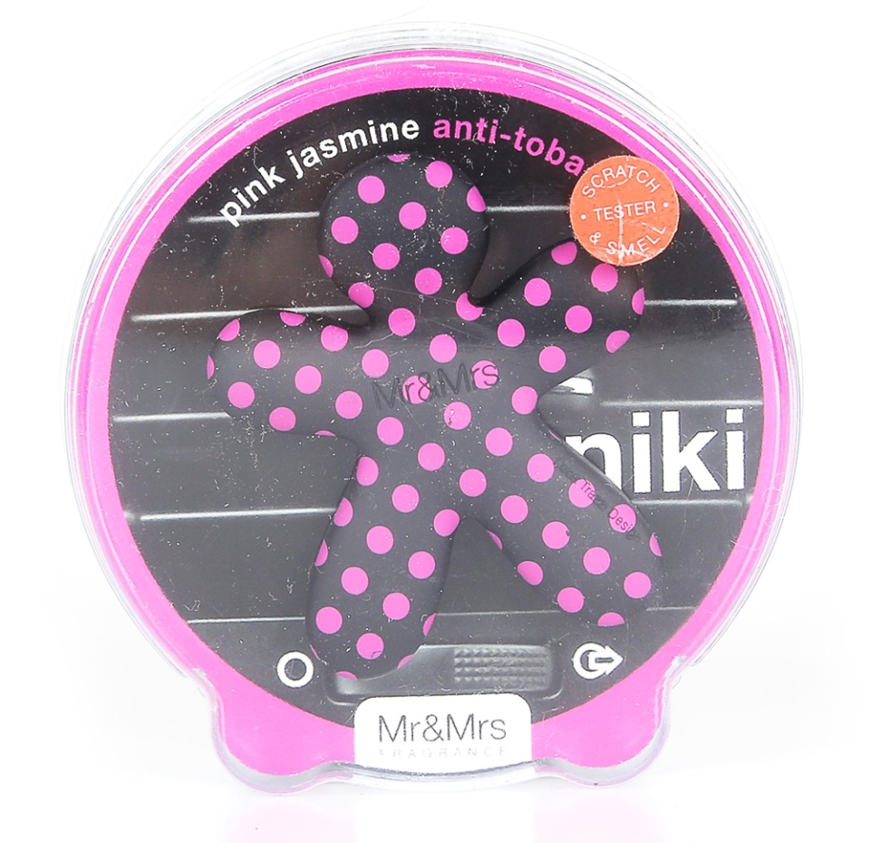 

Ароматизатор для автомобиля, черный с розовым Mr&Mrs Fragrance NIKI, Италия