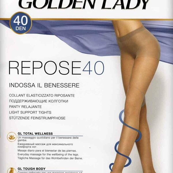 Колготки женские Golden Lady Repose 40 den, nero, р. 2