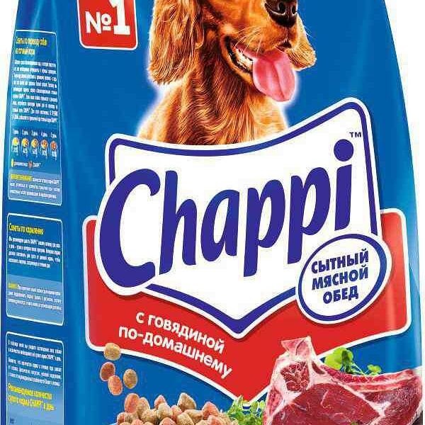 Корм для собак сухой Chappi с говядиной по-домашнему