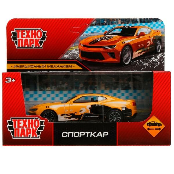 Машина металл СПОРТКАР, 11 см, инерция, кор. Технопарк в коробка