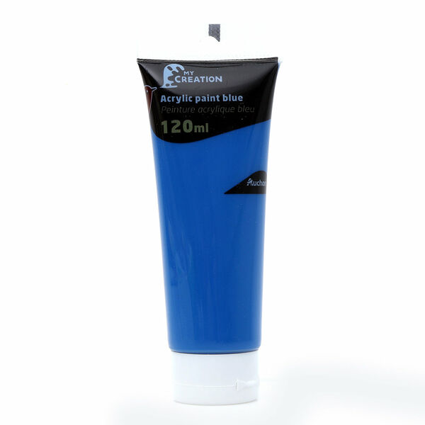 Краска акриловая АШАН Красная птица синяя 120мл