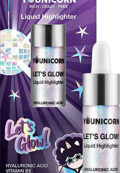 Хайлайтер для лица Younicorn Lets Glow! голографический 5мл