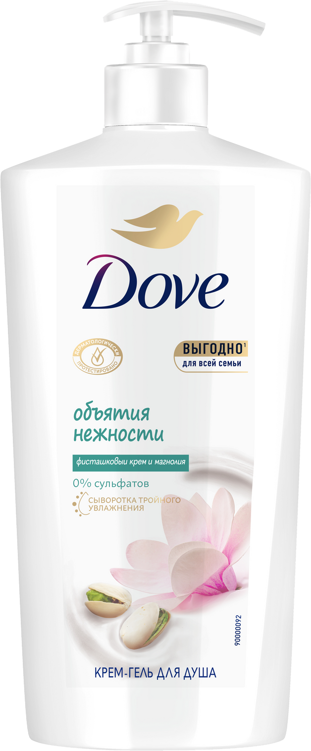 

Крем-гель для душа Dove фисташковый крем и магнолия 610 мл
