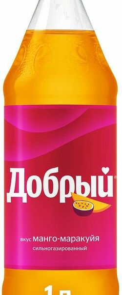 Напиток Добрый манго-маракуйя газированный 1л