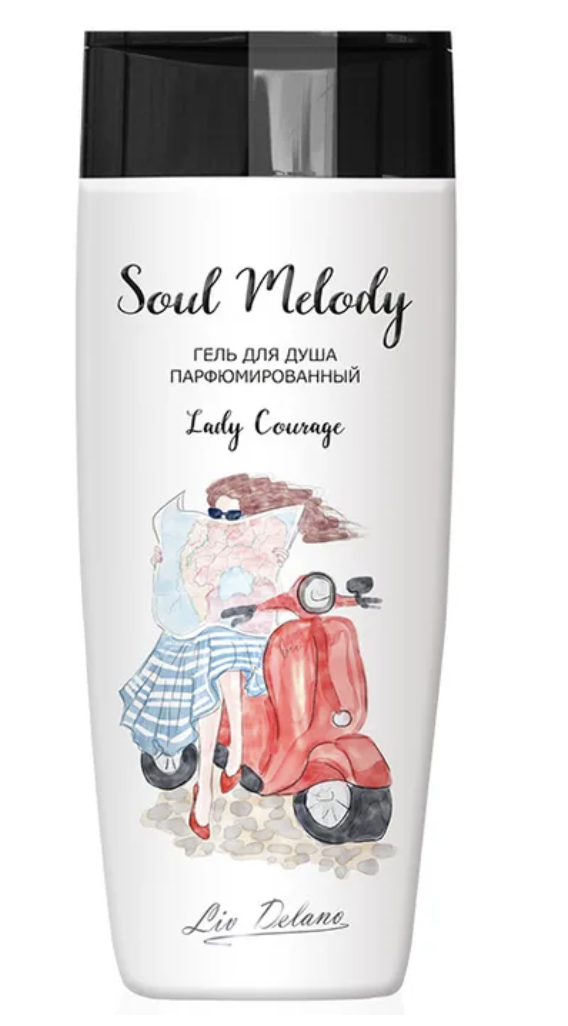

Гель для душа LIV DELANO Soul melody Lady courage парфюмированный