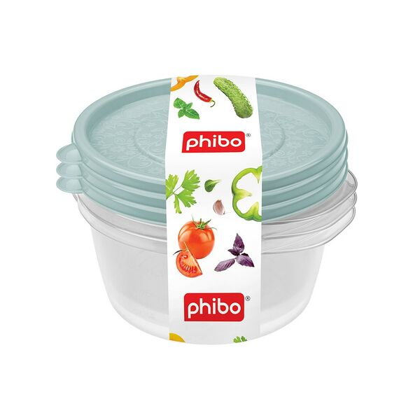 Набор контейнеров Арт-Декор, 3 шт, 0,75 л, пластик