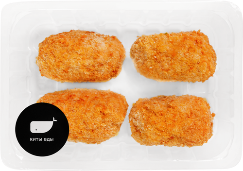 

Котлета Киты еды из куриного филе По-киевски жареная вес