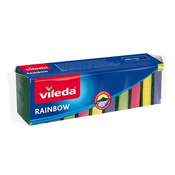Губки для посуды Vileda Радуга, 10 шт