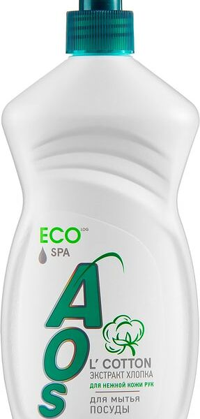 Гель для мытья посуды AOS с экстрактом хлопка 450г