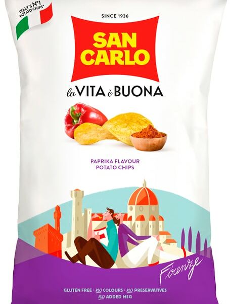 Чипсы San Carlo Piu Gusto Паприка 150г