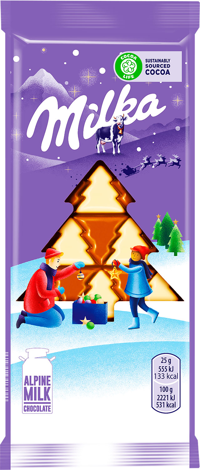 

Шоколад Milka Sweet Winter молочный и белый