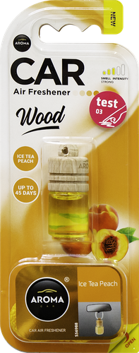 

Ароматизатор воздуха Aroma Car Wood Mini Ice Tea Peach подвесной 4 мл