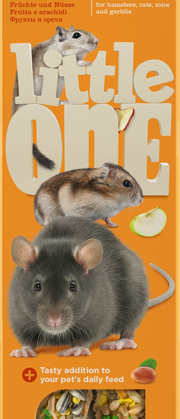 Палочки для грызунов с фруктами и орехами