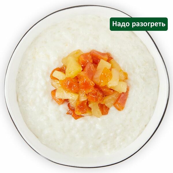 Каша рисовая на кокосовом молоке с фруктами Шеф Перекрёсток, 250г