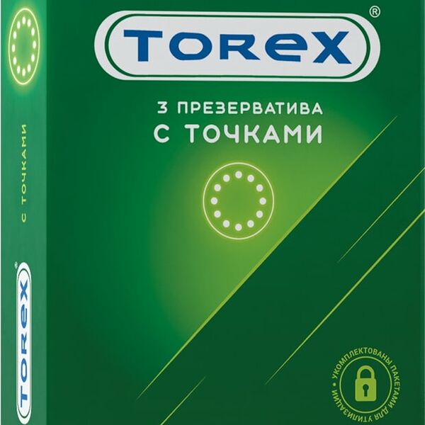 Презервативы Torex с точками 3шт