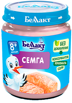 Пюре рыбное Беллакт из семги 95г ДП