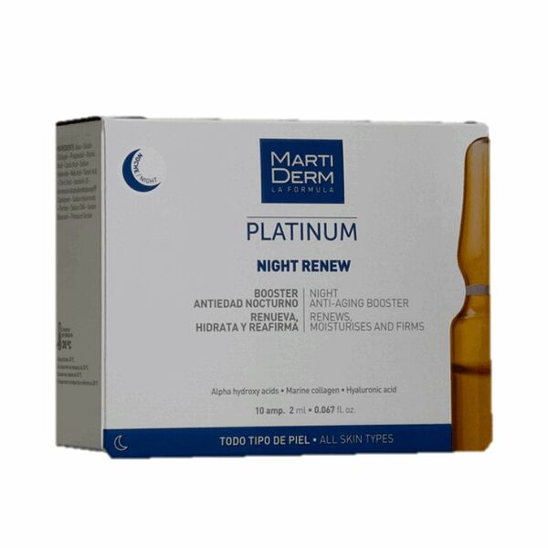 Сыворотка для лица Martiderm Platinum Night Renew ампулы 2 мл x 10 шт