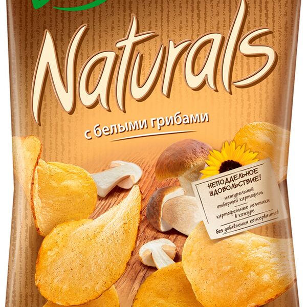 Чипсы картофельные Lorenz Naturals с белыми грибами