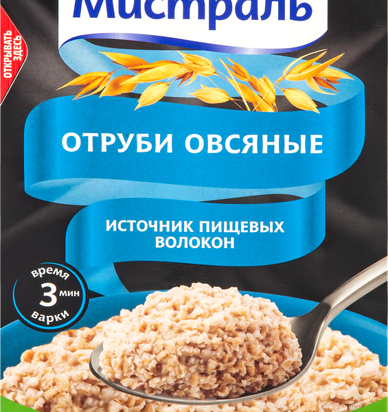 Отруби овсяные МИСТРАЛЬ Детокс-очищение