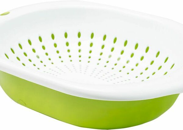 Дуршлаг Бытпласт с миской, 3л, в ассортименте, 1 шт