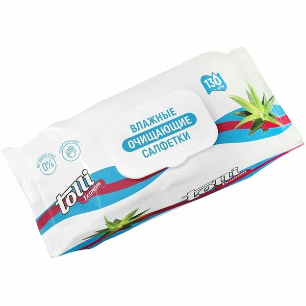 Салфетки Tolli Econom влажные гигиенические 130шт.