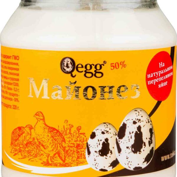 Майонез Qegg Премиум Классический на перепелиных яйцах 50%