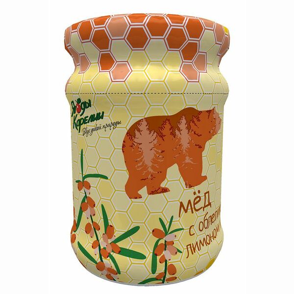 Мёд Ягоды Карелии с облепихой, лимоно, имбирем, 320г