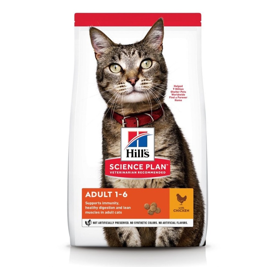 

Корм сухой с курицей для взрослых кошек Hill's 300 г, Чешская республика