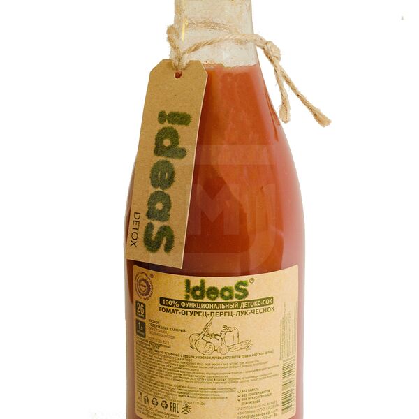 Детокс-сок Ideas томат- огурец - перец- лук - чеснок