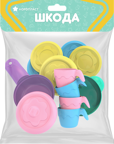 Набор игровой ШКОДА Посуда №4, 12 предметов Арт. ШКД05