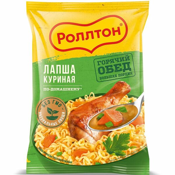 Вермишель Роллтон По-домашнему с курицей, 85г