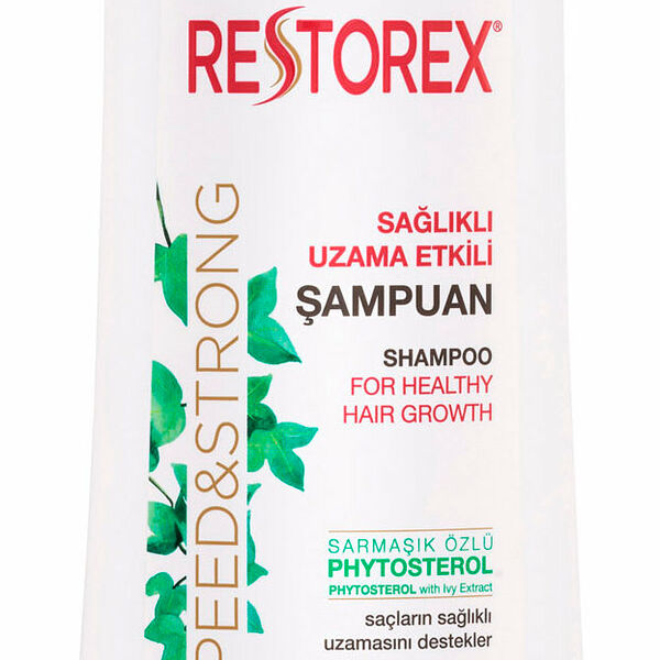 RESTOREX Шампунь для роста здоровых волос для сухих поврежденных волос с фитостеролом, 500 мл
